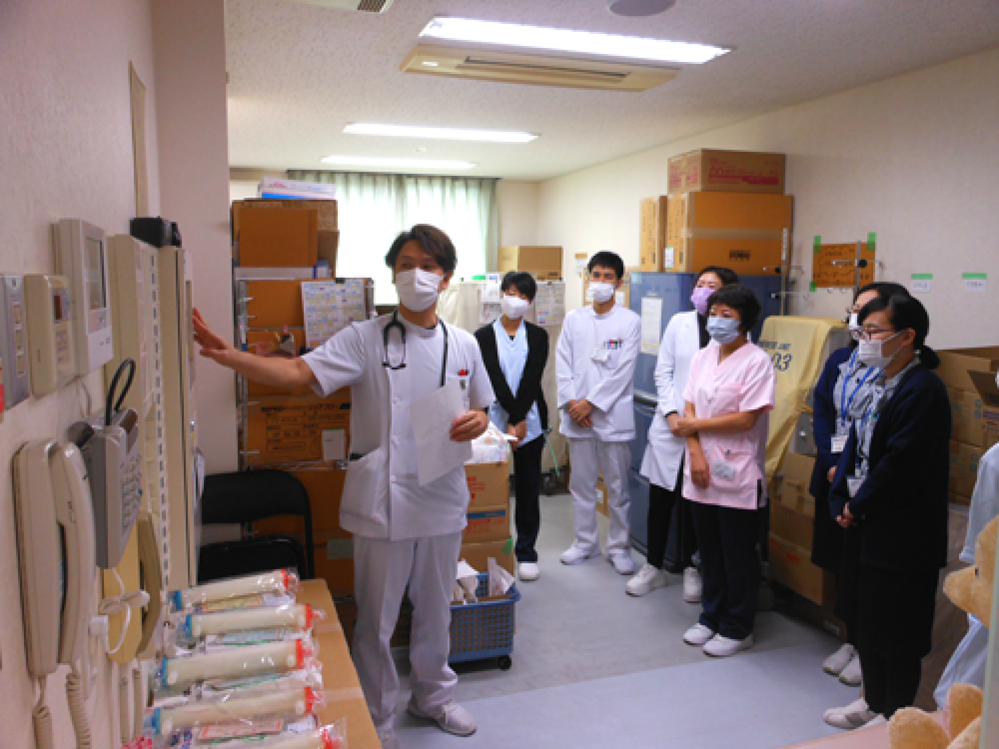 2、火災発生時の対応及び機器操作の説明